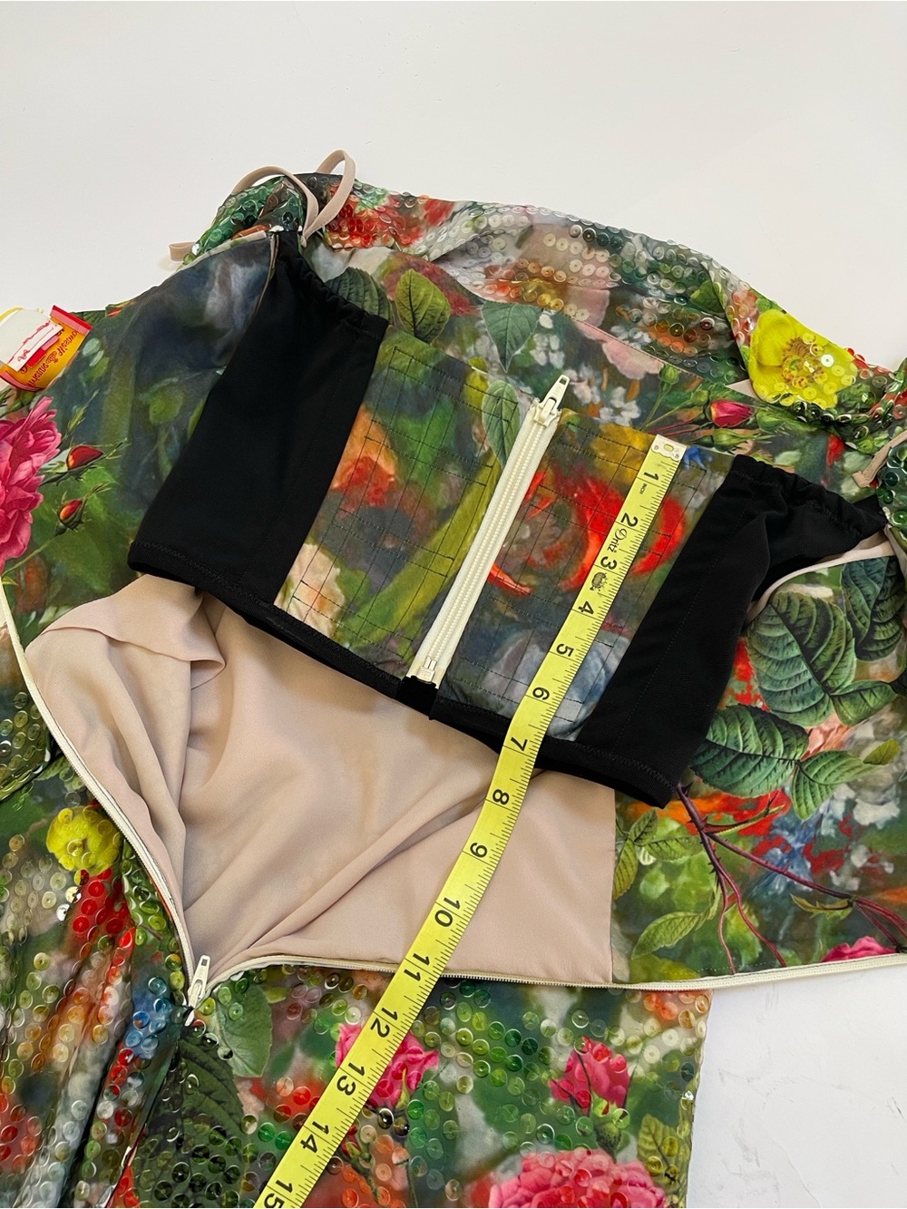 Vivienne Westwood SS14 CORSET DRESS flowers sequined Corset Dress NWT US4 - Picture 17 of 17